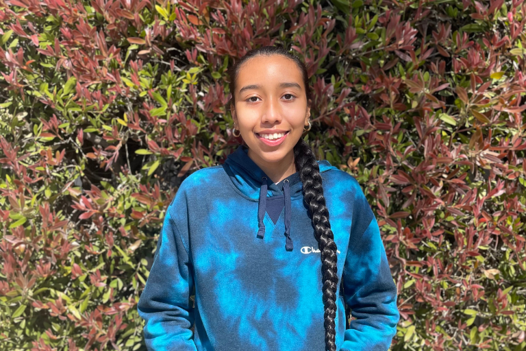 Nathalie is a student leader of the Mindful Gardeners at Griffith STEAM Middle School